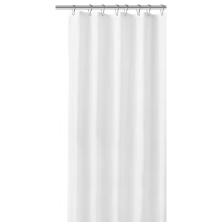 Cortina de Ducha de Tela impermeable de 180x200 cm con 12 anillas para bañera y Ducha - 1