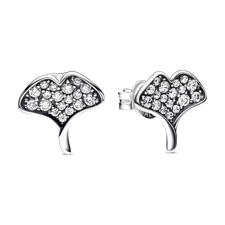 Pandora 292439C01 Pendientes de Ginkgo de plata de ley  1.3*10.3*10.4 mm - 1