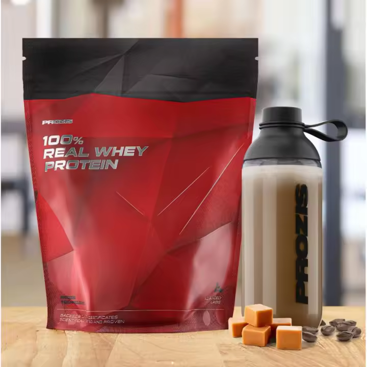 100% REAL WHEY PROTEIN (2KG) - Prozis  Alta calidad  Sin azúcares añadidos  Deliciosos sabores - 1