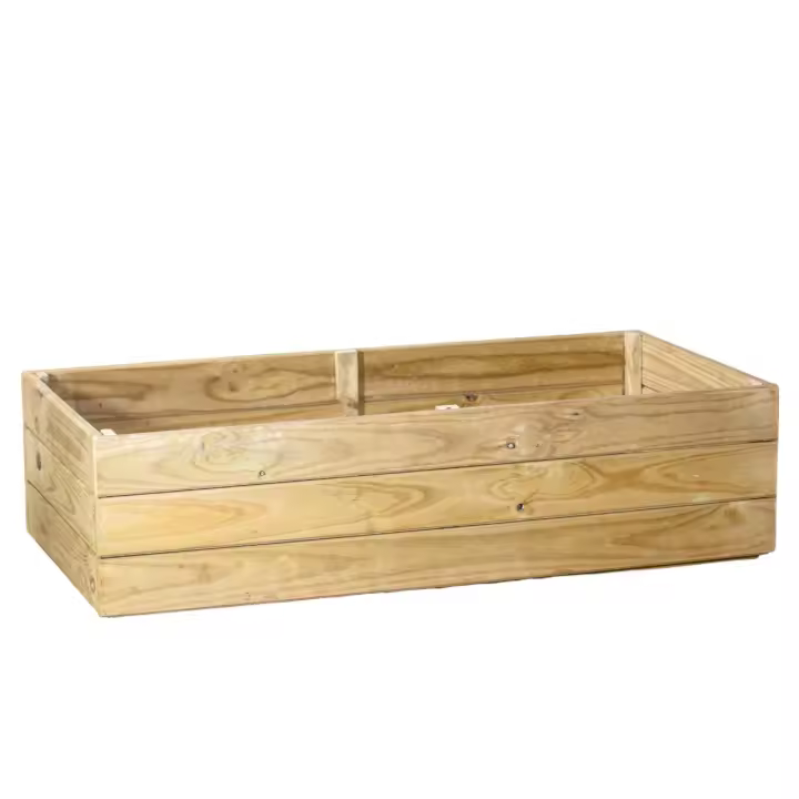 Jardinera de Madera de Pino Tratada para Exteriores - Gama Eco VidaHuerto - 1