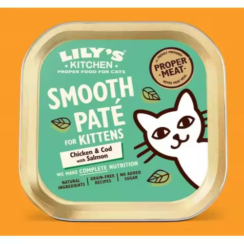 Lily's Kitchen Smooth Paté De Pollo Y Bacalao Kitten Gatos 85 Gr - 1