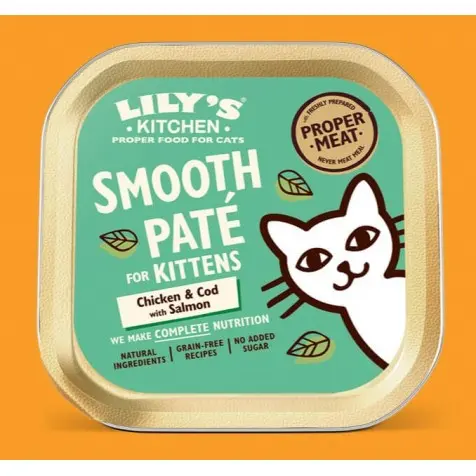 Lily's Kitchen Smooth Paté De Pollo Y Bacalao Kitten Gatos 85 Gr - 1