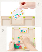 Juego Educativo De Madera Con Laberinto Magnético De Colores Y Formas Para Niños Mayores De 3 Años Herramienta Para El Desarrollo De Los Habilidades Motoras Finas - details 3