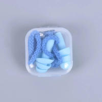 Tapones Para Los Oídos De Silicona 1 Pieza Reducción De Ruido Para Dormir Natación Buceo Bajo Agua Con Cuerda - details 1