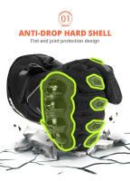 Guantes De Motocicleta Impermeables Y Antiviento Para Conducción En Invierno Toque De Pantalla Completo Moto Motocross Unisex - details 5