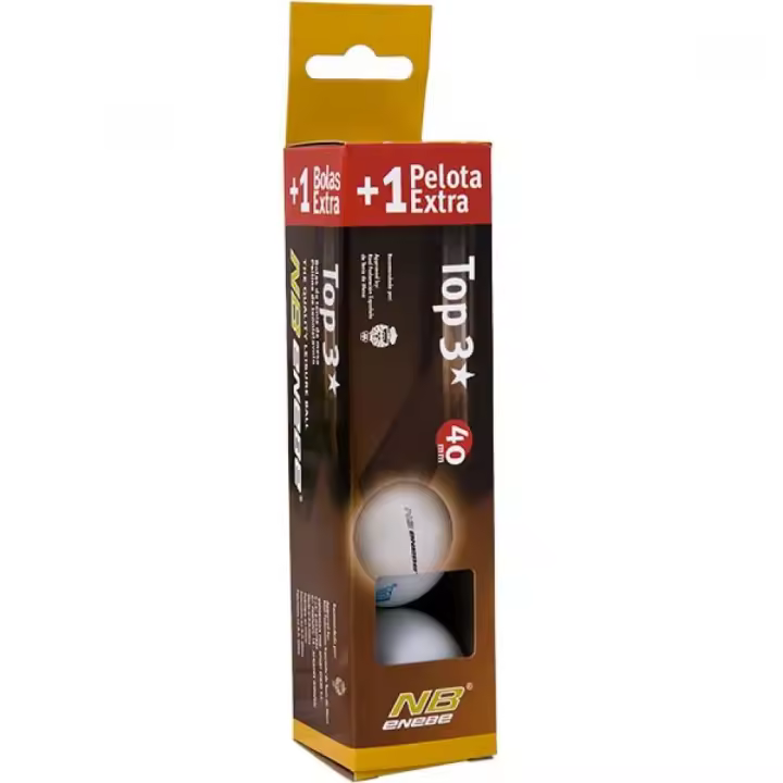 Caja 3+1 Pelotas Ping Pong Enebe Top 3 Blancas 845499Ping pong,Pelotas Ping Pong,Pelotas Ping Pong,Ping pong, Pelotas Ping Pong - 1