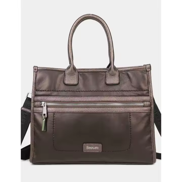 BINNARI Bolso Mano/Bandolera BINNARI Mujer Marrón  (Mod: 20312) - 1