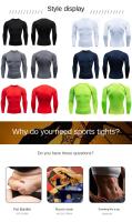 Camiseta De Compresión Para Hombres Rashguard Secado Rápido Gimnasio Fitness Primavera Surf Playa Deportes Running Tops Tees - details 14