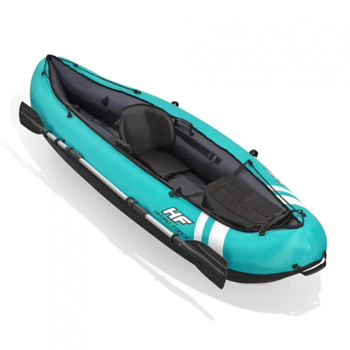 Bestway 65118 -  kayak hinchable ventura con remo 1 persona 280 x 86 x 40 cm - 1