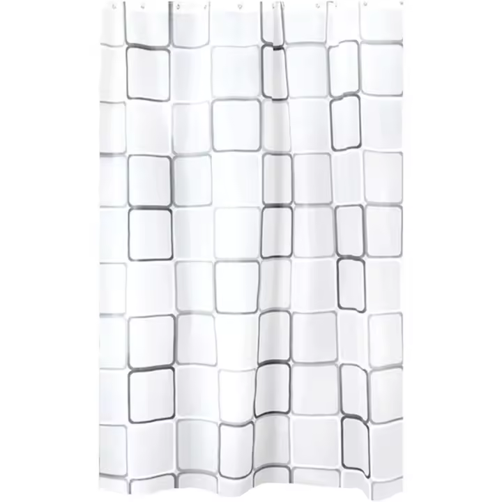 Cortina de ducha impermeable para baño con ganchos, 120/150/180/200/240 x 200 cm - 1