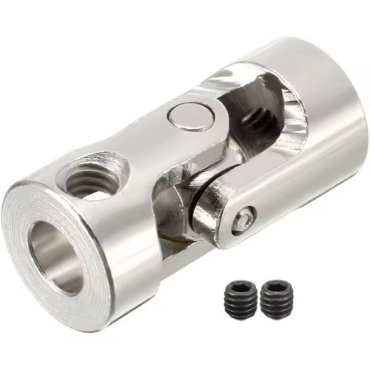 1PC 2-10mm U Joint Steering Shaft Universal Joint para el barco del coche DIY Accesorios de plata - 1