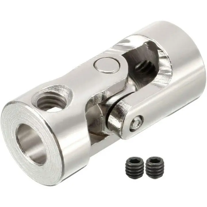 1PC 2-10mm U Joint Steering Shaft Universal Joint para el barco del coche DIY Accesorios de plata - 1