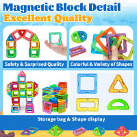 Bloques De Construcción Magnéticos DIY Juguetes Educativos De STEM Tamaño Medio Para Niños Aprendizaje Y Diversion - details 2