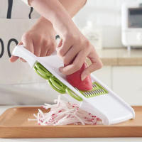 Cortador De Verduras Manual Rollo De Cocina Herramienta De Cocina Cortador De Frutas Y Verduras Redondo Rascar Patatas Zanahorias Rallador Ecológico - details 13
