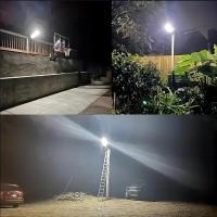 Lámpara Solar LED De Alta Potencia Para Exteriores Con Control Remoto 3 Modos Impermeable Para Jardín Y Calle Puerta De Control Solar Potente Luz Solar Exterior - details 14