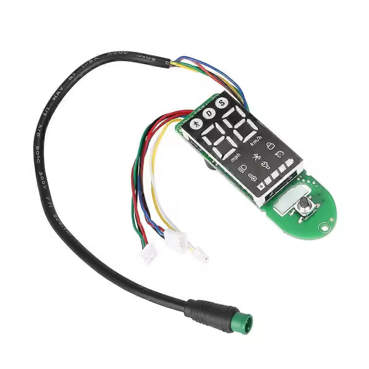 Tablero de instrumentos Bluetooth para patinete eléctrico con 4 pantallas, placa de circuito y piezas de repuesto - 1