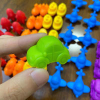 Juego De Colores Arcoíris Con Dinosaurios Y Vehículos Juguete Educativo Montessori De Aprendizaje Sensorial Para Niños En Preescolar - details 3