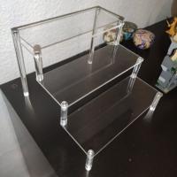 Estante De Exhibición Acrílico 1-4 Niveles Duradero Para Cupcake Perfume Muñeca Caja De Sombreros Transparente Ecológico - details 3