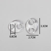 Cadena De Acrílico Transparente Con Bolas De Café Y Nariz De Cerdo Ovalada Para Hacer Joyas Accesorios Para Pulseras Y Collares DIY 10 Piezas - details 0