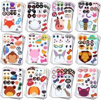 Juego Educativo Para Niños Y Niñas De 12 Hojas Puzles DIY De Animales Faces Divertidos Y Educativos Regalos Para Niños - details 0