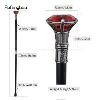 Bastón De Caminar Elegante De Plata Con Diamante Rojo 93cm Decorativo Y Fashion Para Caballeros Cosplay Con Punta De Goma - details 2
