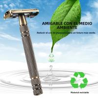 YINTAL Afeitanos Classico De Dos Manos Aleación De Zinc Plated Para Hombres Manipallo Mayor Herramienta De Melenado Interntnal Tampón Enroscable Para El Borbotron Y El Ciclikom Shaving - details 4