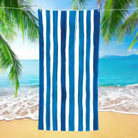 Toalla de playa con protección solar UPF50+, bolsa de malla, toalla deportiva estampada de microfibra, toalla de baño absorbente - details 9