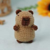 Kit De Tejer Para Principiantes Con Peluche De Capybara Y Guía De Tejer a Mano Conjunto DIY De Conejo De Peluche Herramientas De Tejer Y Hilo Incluidos - details 14