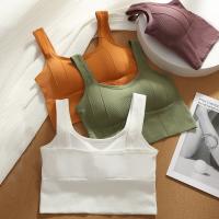 Sudadera Deportiva Para Mujer 2023 Yoga Fitness Sin Costuras Con Espalda En U Profunda Top Tubo Base Sin Aro De Acero - details 2