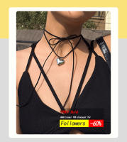 Collar Gótico Punk Exagerado De Cadena Gruesa Para Mujer Joyería De Noche Club Estilo Metal Fuerte Adorno Feminino - details 2