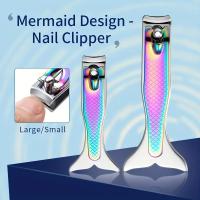 Recortadores De Uñas De Acero Inoxidable Mermaid Nuevo Set De Dos Piezas Para Hombres Y Mujeres Uso Doméstico Recortadores De Uñas Para Dedos Y Pies - details 0