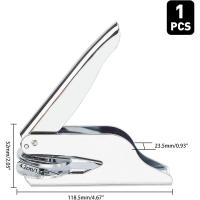 Sellado De Acero Inoxidable Embossing 4.2cm(1.6 Pulgadas) Estampillo De Mano Para Libros Sobres Servilletas (espaciador Grabado Excluido) - details 1