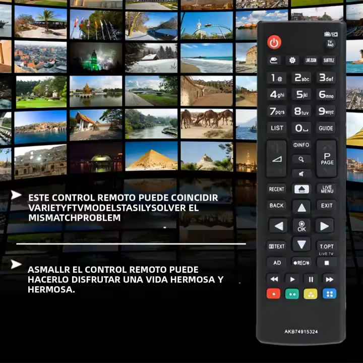 Control Remoto De Repuesto AKB74925324 Para LG TVs Compatible Con Modelos 32LH604V/43LH590V/49LH590V/65UH625V Comunicación Inalámbrica IR - 1