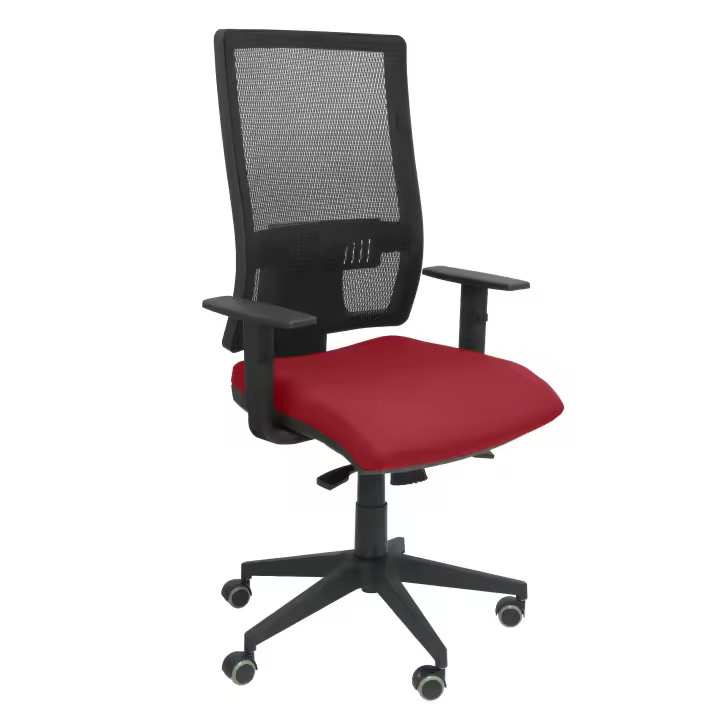 Silla de Oficina Ergonómica Piqueras Y Crespo Bali Granate - 1
