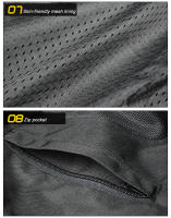 Chaqueta De Motocicleta Para Hombre Y Mujer Transpirable Y Anti-caída Con 5 Protecciones De Esponja Moto Cross Verano Talla M-3XL Colores Rojo/Gris - details 14