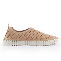 ANDY-Z  AZ2313 Beige  Zapatilla mujer, Diseño hueco en la parte superior，Calzado cómodo y versátil -Moda casual - details 1