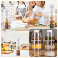 Jars De Condimentos Organizador De Cocina Almacenamiento De Azúcar Y Pimienta Con Tapa Botellas De Especias Para La Cocina Accesorios Modernos De Plástico - details 7