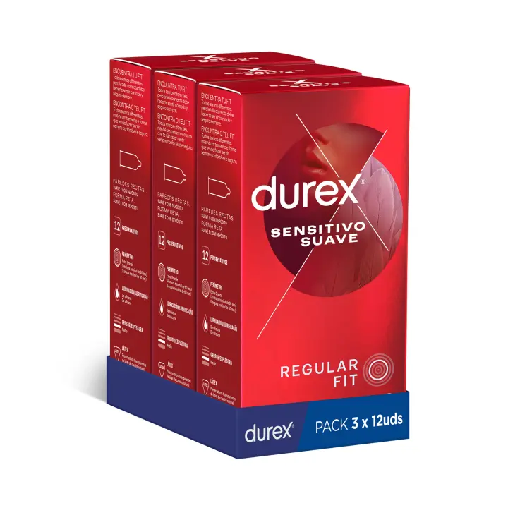 Durex - Condones para hombre Durex. Pack de 36 Preservativos para sexo seguro. Natural, Sensitivo Suave, Invisible, Contacto Total, Real Feel, Mutual Climax, Placer Prolongado, Dame Placer, Saboreame, Intense, Natural XL y Invisible Extra Lubricado - 1