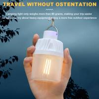 Lámpara LED Portátil Recargable USB Para Exteriores Emergencias Pesca Camping Patio Porche Jardín Iluminación Con Gancho - details 9