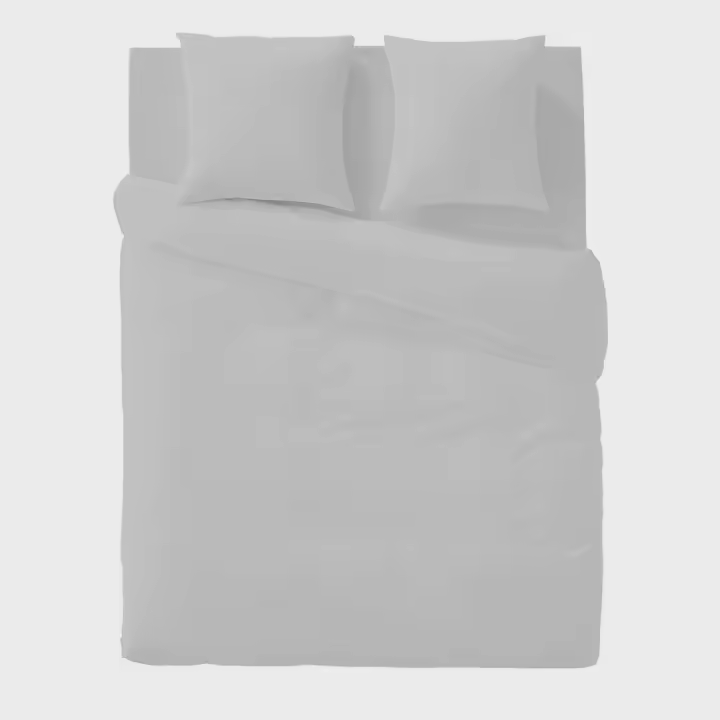 KUKUXUMUSU - Funda nórdica lisa gris 100% algodón 144 hilos, ropa de cama. Disponible en más colores y para cama de 80 cm (140x200cm), 105 cm (200x200 cm) y 135 cm ( 220x220cm). Fabricado en España - 1