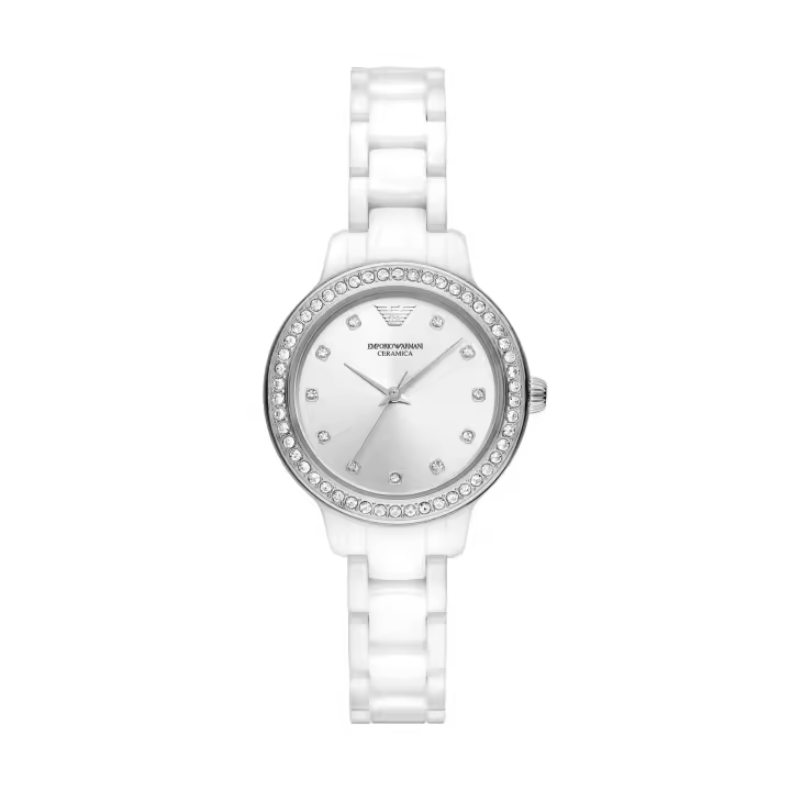Emporio Armani Reloj CERAMIC，WHITE，QUARTZ/3 HAND AR70013 - 1