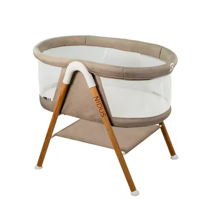 Asalvo Minicuna Nidus para Bebés de 0 a 6 Meses – Minicuna Portátil y Plegable, Montaje Rápido, Laterales de Malla Transpirable, Ideal para Recién Nacidos - 1
