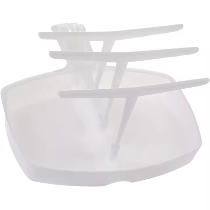 Rejilla para tocino de microondas, bandeja para Estua con 3 soportes, bandeja de repuesto para Tocino, 23x22x13 cm - 1
