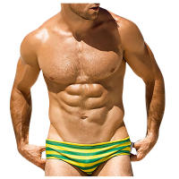 Bragas De Natación Para Hombre Con Rayas Traje De Baño Sexy Corto De Playa Verano Surfeo Bikini Pantalones Bañador Corto Hombre - details 8