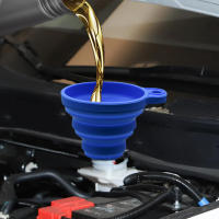 Funel De Silicona Universal Para Coche Cambio De Aceite Y Líquidos Plegable Portátil Para Motor Auto Oíl Y Gasolina - details 0