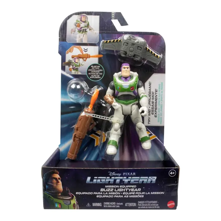 Disney Pixar Lightyear Alpha Buzz Figura con movimientos, juguetes para niños Mattel - 1