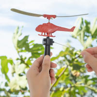 Helicóptero De Línea Pull Juguete Interactivo Educativo Para Niños Juego Al Aire Libre Avión Pequeño Con Cuerda De Arranque - details 6
