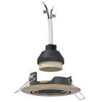 vidaXL Lámparas Set de 12 Latón Metal 9 cm Luces de Techo Empotradas - details 1