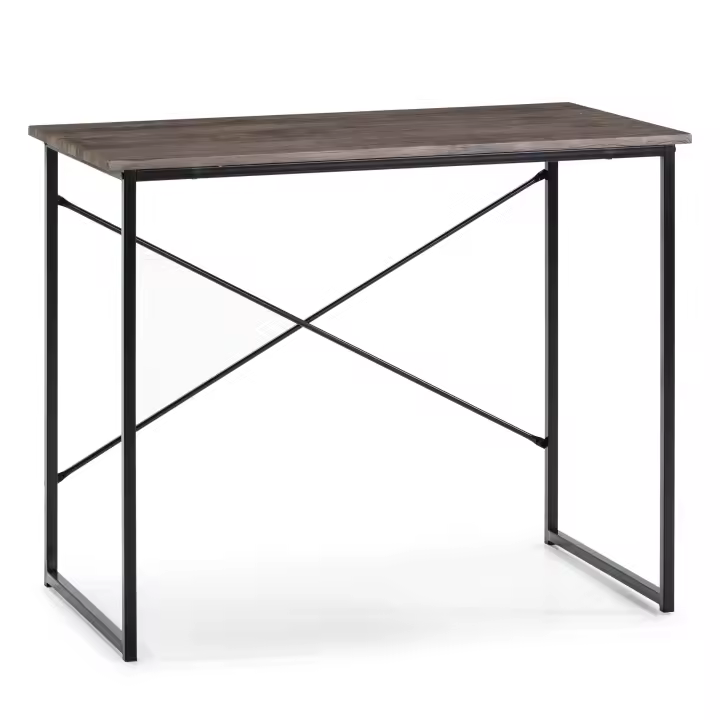 Mesa de Escritorio VS Venta-Stock Cáceres Industrial Blanca/negra 90x50x74cm - 1