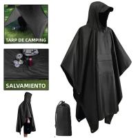 Chaqueta De Lluvia 3 En 1 Para Motocicleta Y Camping Impermeable Con Capucha Cubierta De Mangas Para Hombre Y Mujer - details 2